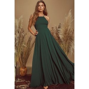 Lulu's 🌿 'Mythical Kind Of Love' Dark Green Maxi